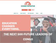 Tablet Screenshot of congoinitiative.org